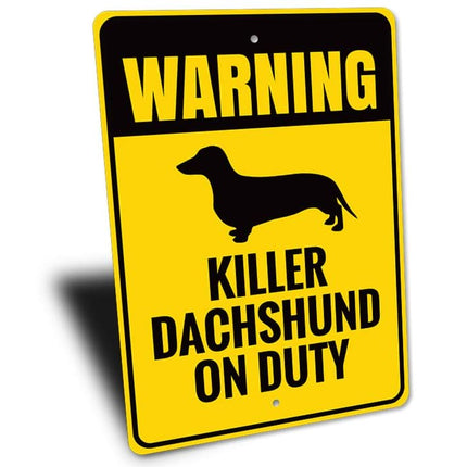 Dachshund Warning Sign