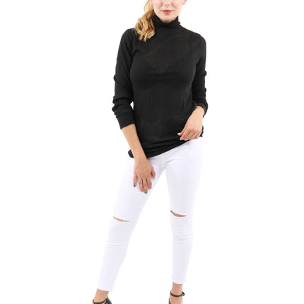 Java Ribbed Turtleneck Top