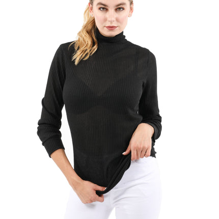 Java Ribbed Turtleneck Top