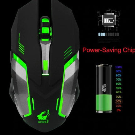 Ninja Dragon Stealth 7 Wireless Silent LED Gaming Mouse