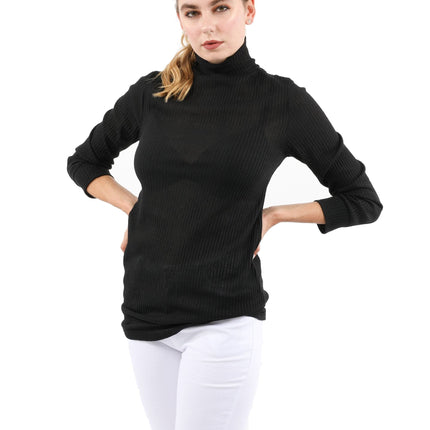 Java Ribbed Turtleneck Top